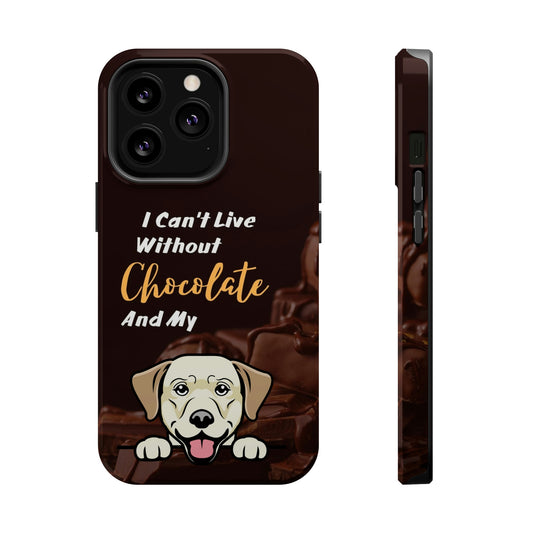 Chocolate and Dog iPhone 13 MagSafe Case (Labrador Retriever)