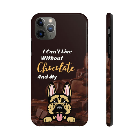 Chocolate and Dog iPhone 11 Case (German Shepherd)