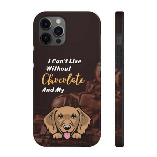 Chocolate and Dog iPhone 12 Case (Dachshund)