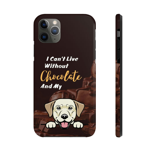 Chocolate and Dog iPhone 11 Case (Labrador Retriever)
