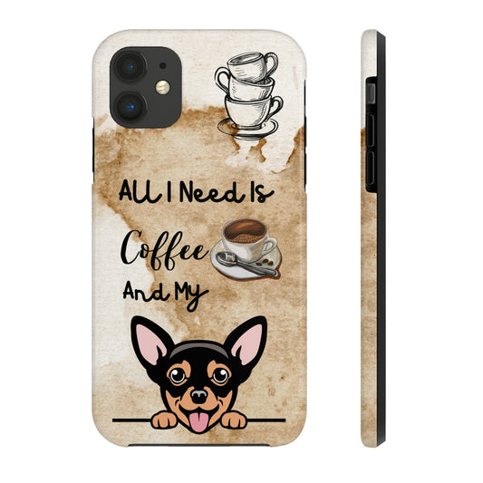 Coffee and Dog iPhone 11 Case (Chihuahua)