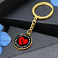 Circle Keychain "I Didn't Rescue My Dog, My Dog Rescued Me!" Where Dogs Shop