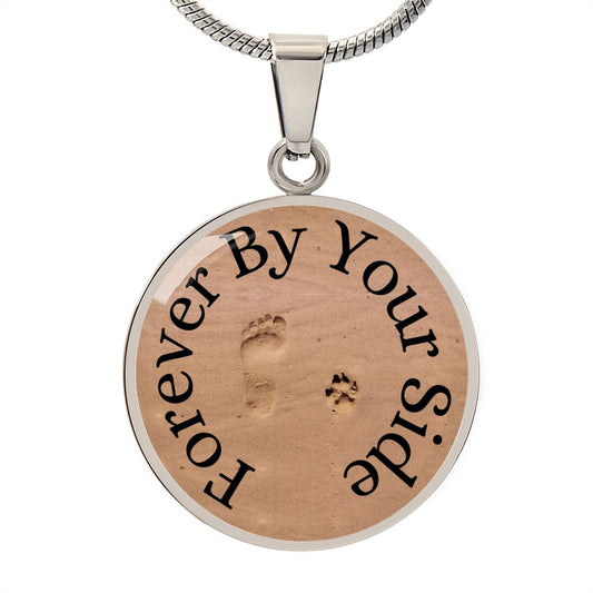 Circle Remberance Necklace Where Dogs Shop