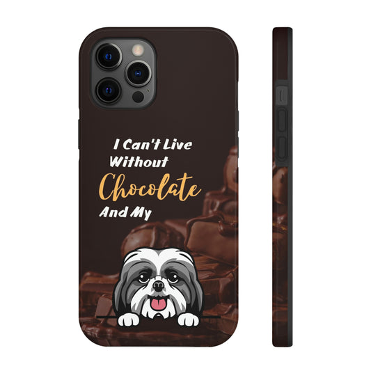 Chocolate and Dog iPhone 12 Case (Shih Tzu)